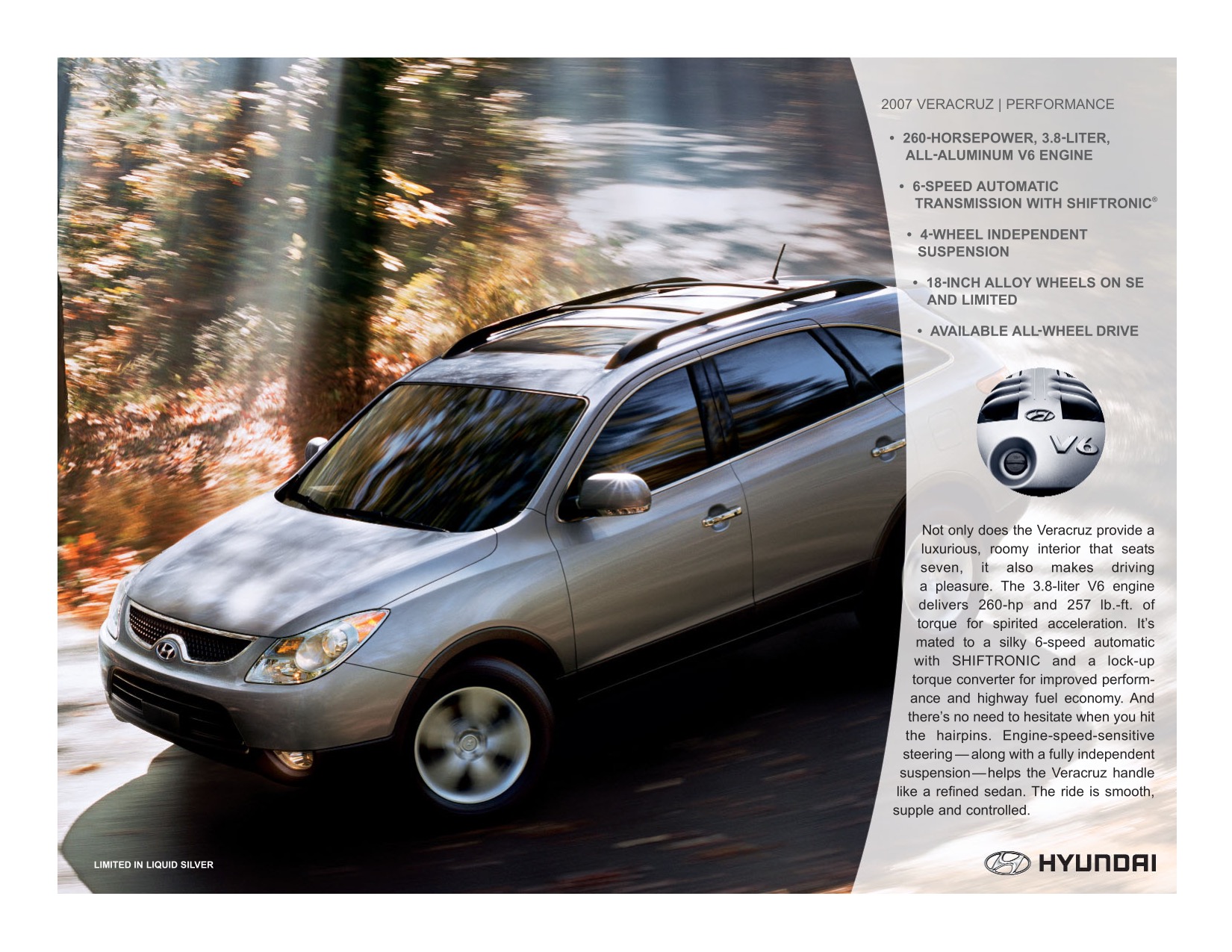 2007 Hyundai Veracruz Brochure Page 12
